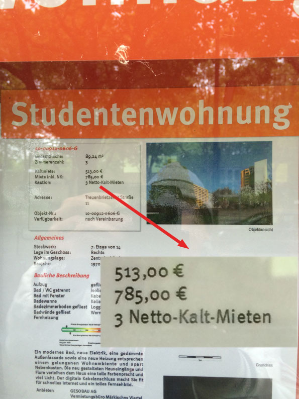 GESOBAU Studentenwohnung Berlin Märkisches Viertel